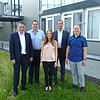 Hinten stehen von links Christof Gulden (Geschäftsleitung), Michael Dembitzki (kaufmännische Ausbildung), Michael Bauer (kaufmännische ...