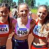 Blitzschnell: Die U16-Staffel der LG Hohenfels mit (von links) Sara Polito, Lina Schitz und Laura Queyreau holte sich in Freiburg den ...