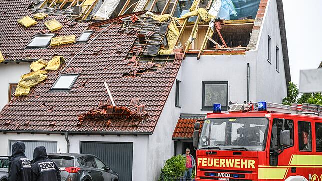 Im Ulmer Stadtteil Donaustetten gab es die größten Verwüstungen.