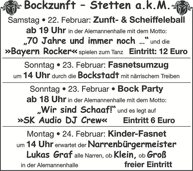 Bild 4: Narrenzünfte in der Region: Hoorig, hoorigisch dia Katz