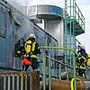 Die Feuerwehr Hüfingen, Abteilung Stadt, löschte am Dienstag einen Brand bei einer Verpackungsfirma an der Hochstraße.