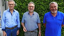 Die drei neuen Vorstandsvorsitzenden des Ortsseniorenrates Rielasingen-Worblingen (von links): Jürgen Leppin, Norbert Eckert und Edgar ...