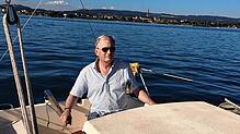 Kurs auf den neuen Lebensabschnitt: Christoph Dahl hat künftig mehr Zeit für sein Boot und den See.