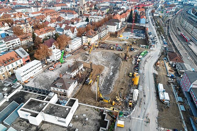 Bild 15: &bdquo;Cano zum Ersten&ldquo;: Wie sich der Bau des Singener Einkaufszentrums seit Oktober 2018 bis heute verändert