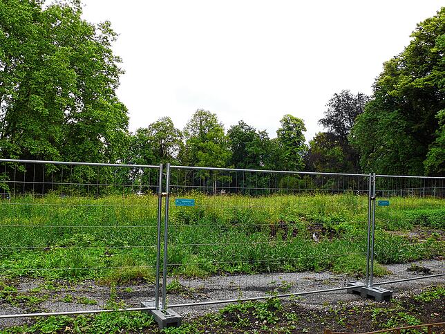 Der Blick auf das Gelände von der Glärnischstraße aus.