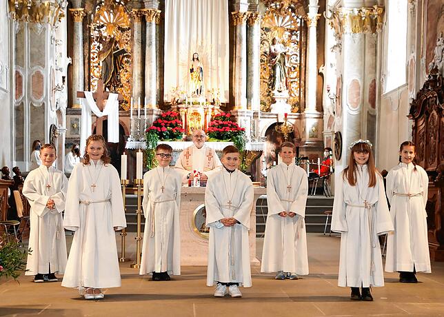 Die zweite Gruppe der Kommunionkinder in Pfullendorf hatte am Samstagnachmittag ihren Gottesdienst.