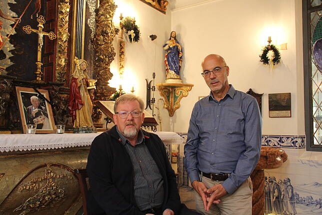 Martin Lampeitl (links) und Andreas Wilhelm sind Seelsorger im Europa-Park.