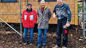 Seit Jahren ehrenamtlich für junge Menschen im Einsatz: die rüstigen Senioren (von links) Jürgen Mahler, Wolfgang Sonntag und August Zeller.