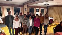 Die Geschicke der Sänger werden von (von links) Jan Steeb (Dirigent), Vera Löffler (Beisitzerin), Reinhard Michallek (Beisitzer), Silvia ...