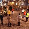 Frank Jäger (Bildmitte hinten) hat in der Vergangenheit Corona-Demonstrationen in Donaueschingen organisiert, so wie hier Ende November ...