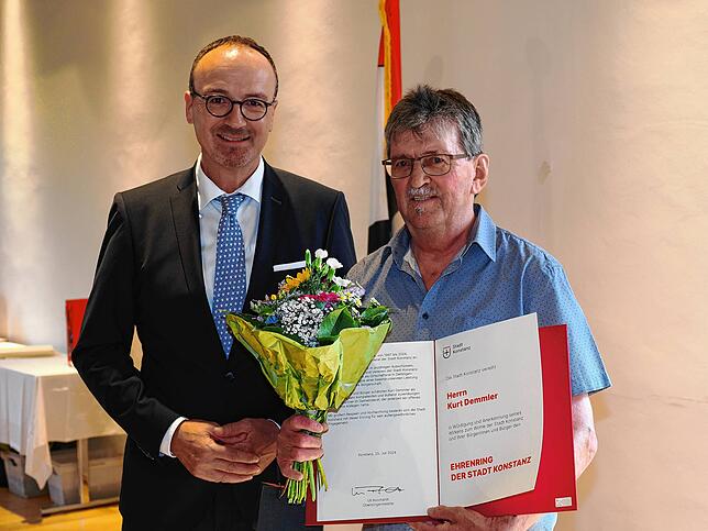 OB Uli Burchardt und Kurt Demmler.