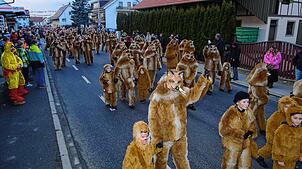 Die Untersigginger Füchse, hier bei einem früheren Dämmerumzug, freuen sich schon auf die närrische Sause am Samstag. Archivbild: ...