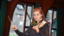 Mit ihren Musikern hat sich die neue Dirigentin Carina Herzog für die Zukunft einiges vorgenommen. Foto: Christiane Sahli