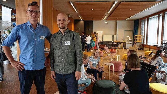 Magnus Sauerborn (links) und Manuel Dohmen, Lehrer an den Kaufmännischen Schulen Waldshut und Organisatoren des pädagogischen Tags in ...