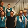 Fröhliche Gesichter bei der Wetti-Zunft (vordere Reihe von links): Marion Baumann, Manuela Meyer, Jonas Vetter, Georg Vetter, Bernhard ...