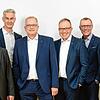 Das Vorstandskollegium der Gestalterbank (von links): Ralf Schmitt, Andreas Herz, Joachim Straub, Markus Dauber, Clemens Fritz und ...