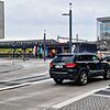 Die Verkehrskadetten Konstanz-Hegau lenken an Hochlasttagen den Verkehr in der Stadt, hier beim Lagokreisel.