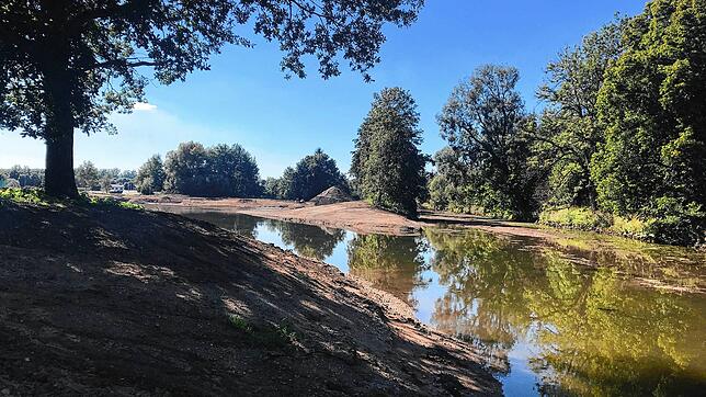 Ein neu gestalteter Flusslauf der jungen Donau. Das Projekt am Zusammenfluss von Brigach und Breg ist eine der größten ...
