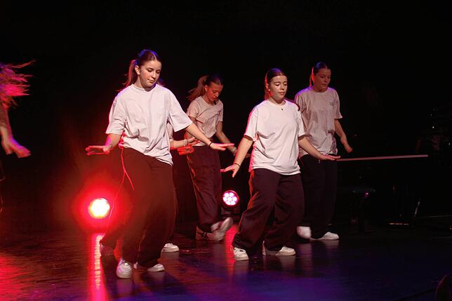 Die Hip-Hop Tanzgruppe No NameZ aus dem Jugendzentrum Tiengen (Juz) beim Neujahrsempfang 2025.