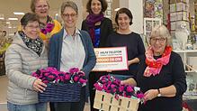 Aktive Frauen gegen Gewalt gegen Frauen: Frauenbeirätin Ute Koch, Buchhändlerin Britta Blaurock, Frauenbeiratsvorsitzende Barbara Kunst, ...