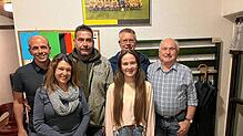 Der Vorstand des FC Herrischried ist nun wieder komplett und geht gut gelaunt ins neue Vereinsjahr (von links): Vorsitzender Stephan ...