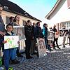 Tierschützer protestierten vor dem Bezirksgericht Laufenburg.