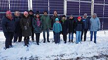 Eröffnung des Agri-Solarparks in Löffingen (von links): Martina Braun, Katrin Heuzard de la Courte, Nadyne Saint-Cast, Hans-Peter ...