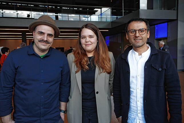 Giovanni Proietta, Jessica Ehninger und Xhavit Hyseni von Tickets Connected Konstanz.
