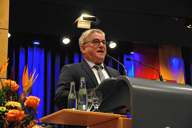 Beim Neujahrsempfang blickt Bürgermeister Ralf Baumert auf den Zusammenschluss von Rielasingen und Worblingen vor 50 Jahren (Archivbild)
