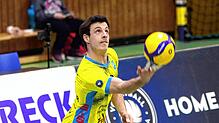 Der TSV Mimmenhausen (Joshua Rauber beim Aufschlag) empfängt im ersten Heimspiel der Saison den SV Schwaig in der BZ-Arena Salem.