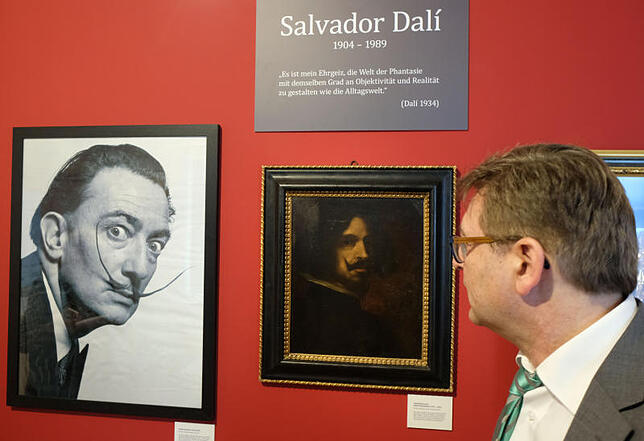 Markenzeichen Schnurrbart: Savaldor Dalí hatte den spanischen Maler Velazquez als Vorbild.