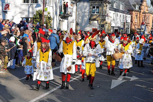 Bild 26: Tausende Narren ziehen beim Fasnet-Umzug durch die Stadt