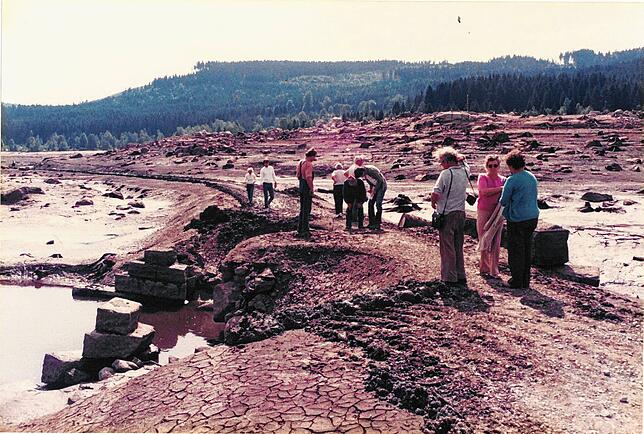 Bild 23: Faszinierende Bilder: so sah der leere Schluchsee 1983 aus
