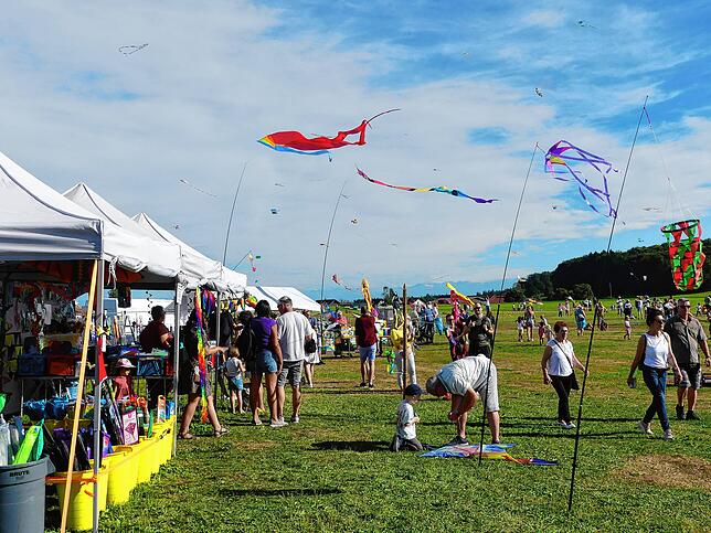 Bild 9: Bilder vom 11. Familien-Drachenfest auf dem Flugplatz in Hütten