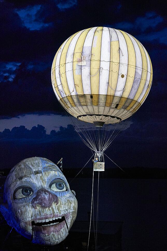 Was passiert mit und in dem Ballon? Bis zur Premiere wollen die Bregenzer Festspiele das Geheimnis nicht lüften.