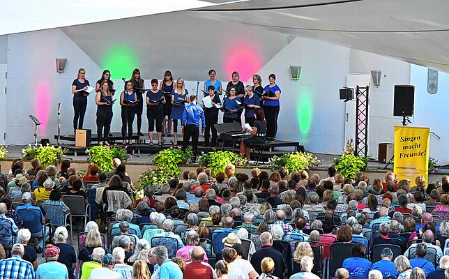 Das Lied Cover me in sunshine (Bedecke mich mit Sonne), im Original von Pink, wurde vom Frauenensemble Herrischried gesungen.
