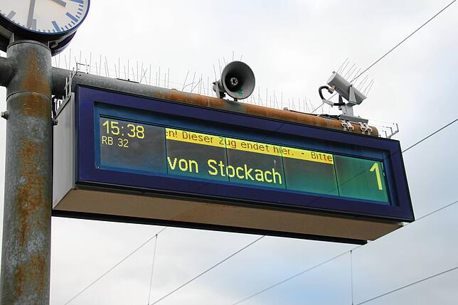 Infolge des Notfallfahrplans zwischen Radolfzell und Stockach entstehen unter der Woche Lücken im Fahrplan – hier eine ...