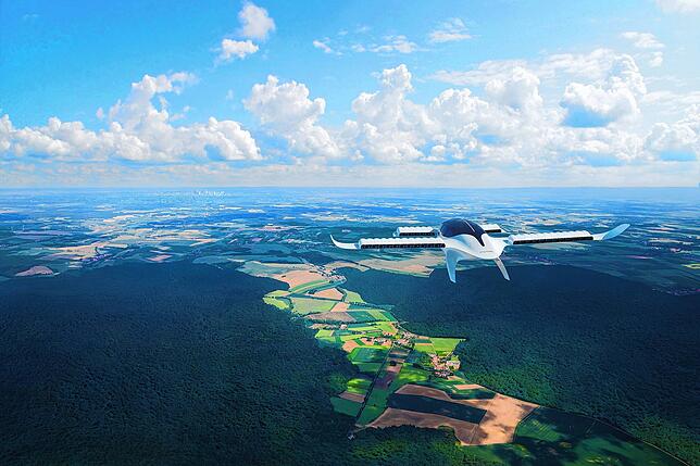 Ein Flugtaxi des bayerischen Unternehmens Lilium.