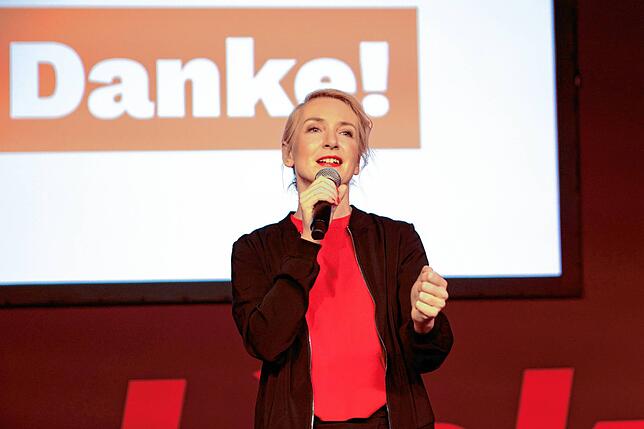 Schwerdtner bedankt sich bei den Wahlkämpfern.