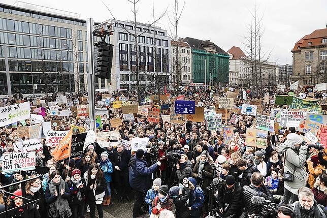 Schülerproteste gegen den Klimawandel in Berlin.
