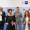 Das Team hinter der Gründergarage (von links): Thomas Wolf, Marlene Roming, Maik Schirling, Rebecca Auber und Marcel Trogisch.
