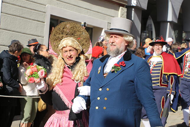 Die Pfullendorfer Narreneltern: Thomas Hiestand und Thomas Obert.