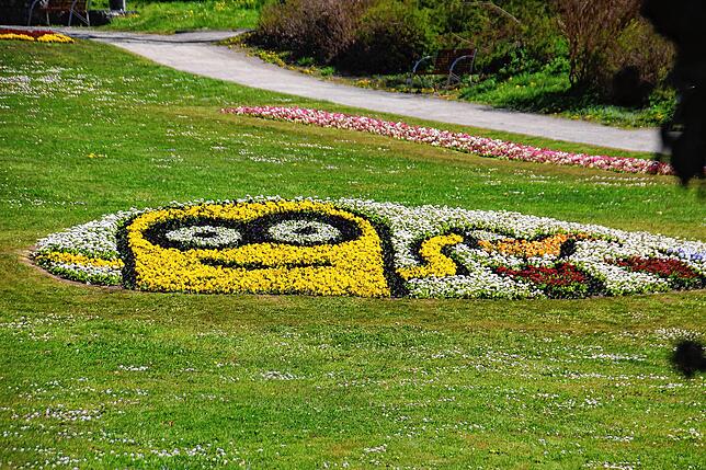 Bild 2: So kunstvoll blüht es in den Beeten: Ein Rundgang durch den Stockacher Stadtgarten