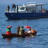 Nein, das ist nicht das gemeinte Schiff, auf dem die Party steigt. Es zeigt die Figuren des Viererbundes (Überlinger Hänsele, Rottweiler ...
