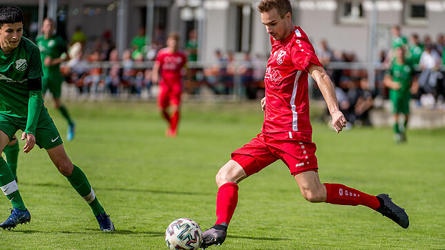 Punkt gerettet: Moritz Maier – hier ein Archivbild – traf für die Spvgg. Wutöschingen spät zum 3:3-Endstand im Wutachtal-Derby gegen ...