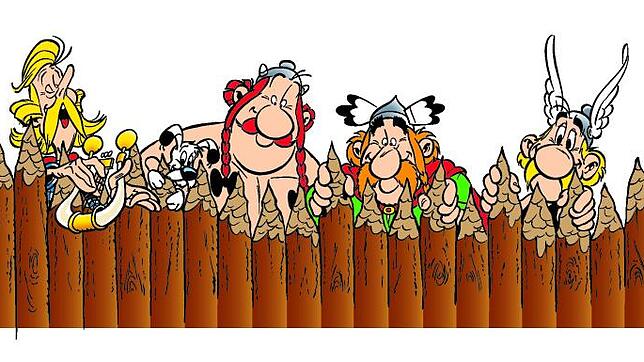 Das gab es wirklich. Die keltischen Stämme umgaben ihre Siedlungen mit Palisaden aus Holz. Falsch ist: Die Gallier trugen keine Flügel ...
