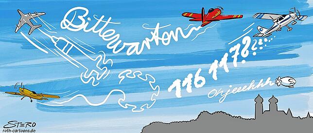 Bild 45: Die Karikatur der Woche: Wie weit weg ist noch zu nah dran?