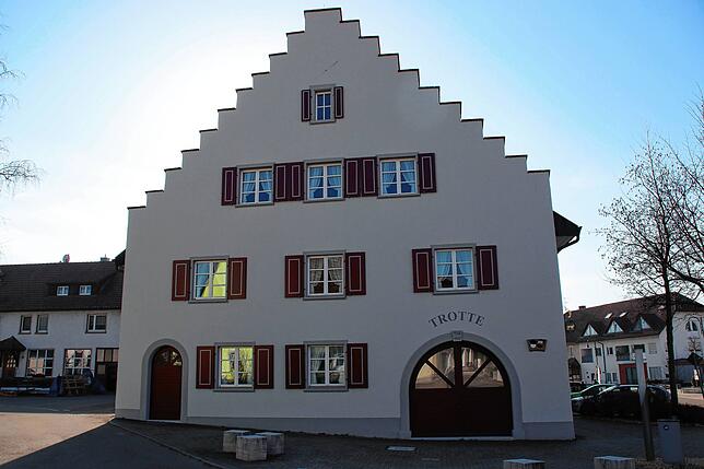 Die Trotte ist eines der ältesten Bauwerke in Wutöschingen. Heute wird das markante, historische Gebäude als Vereinshaus genutzt.