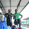 Bernhard Hauser (links) und Albert Frey gehen wieder auf große Fahrt: Sie setzen ihre Schlauchboot-Tour auf dem Rhein fort. Bis Bingen ...