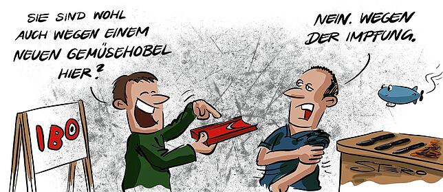 Bild 19: Die Karikatur der Woche: Wie weit weg ist noch zu nah dran?